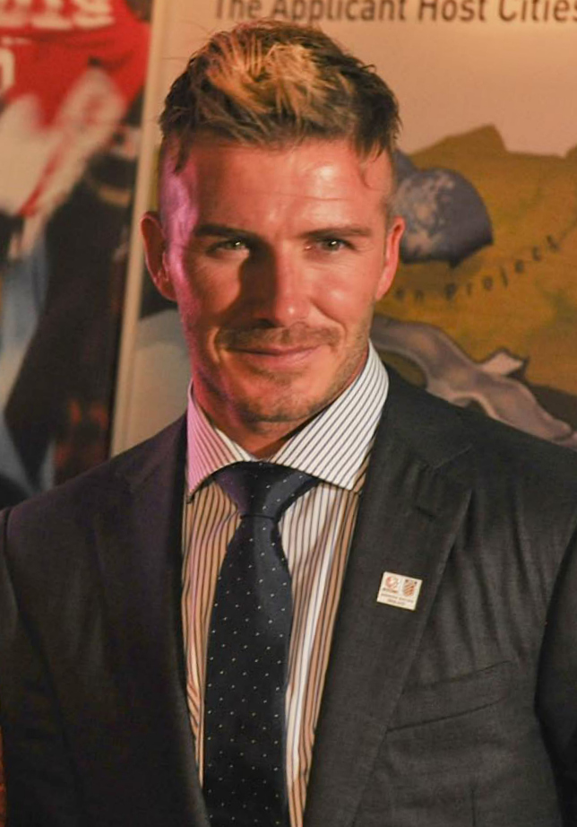 Retrato de David Beckham