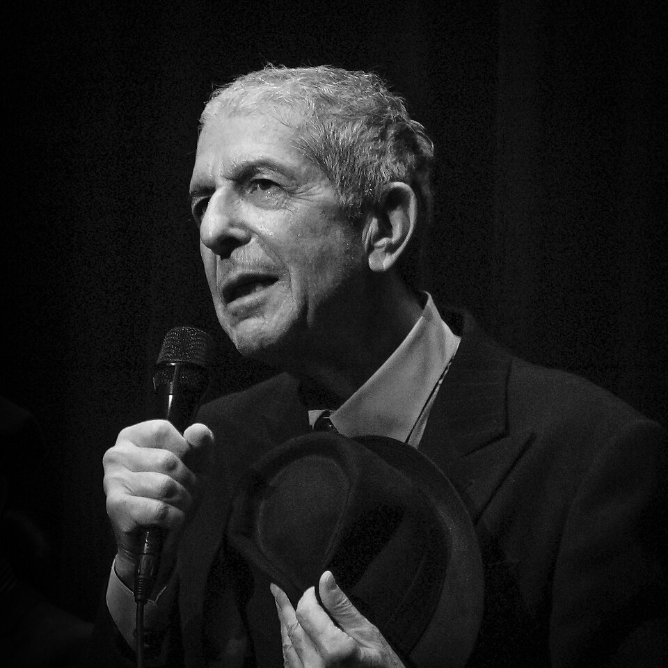 Retrato de Leonard Cohen