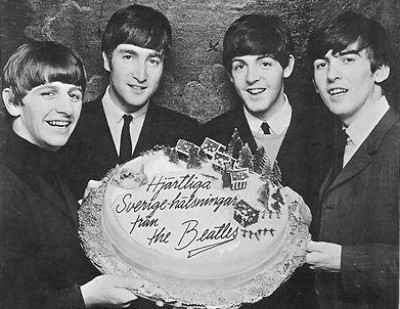Fotografia de The Beatles e George Martin