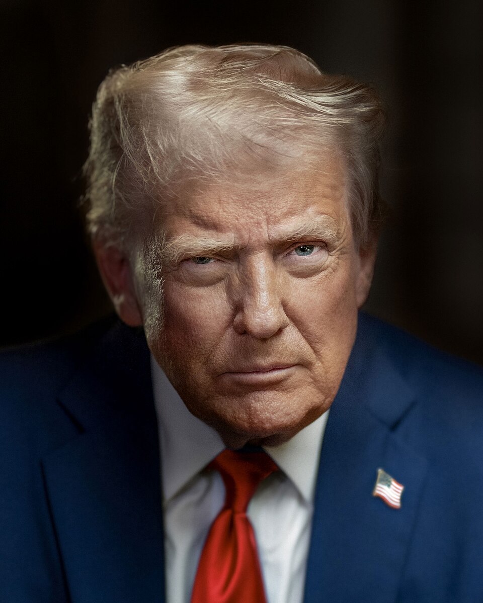 Retrato de Donald Trump