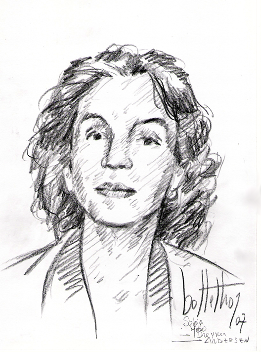 Retrato de Sophia de Mello Breyner Andresen