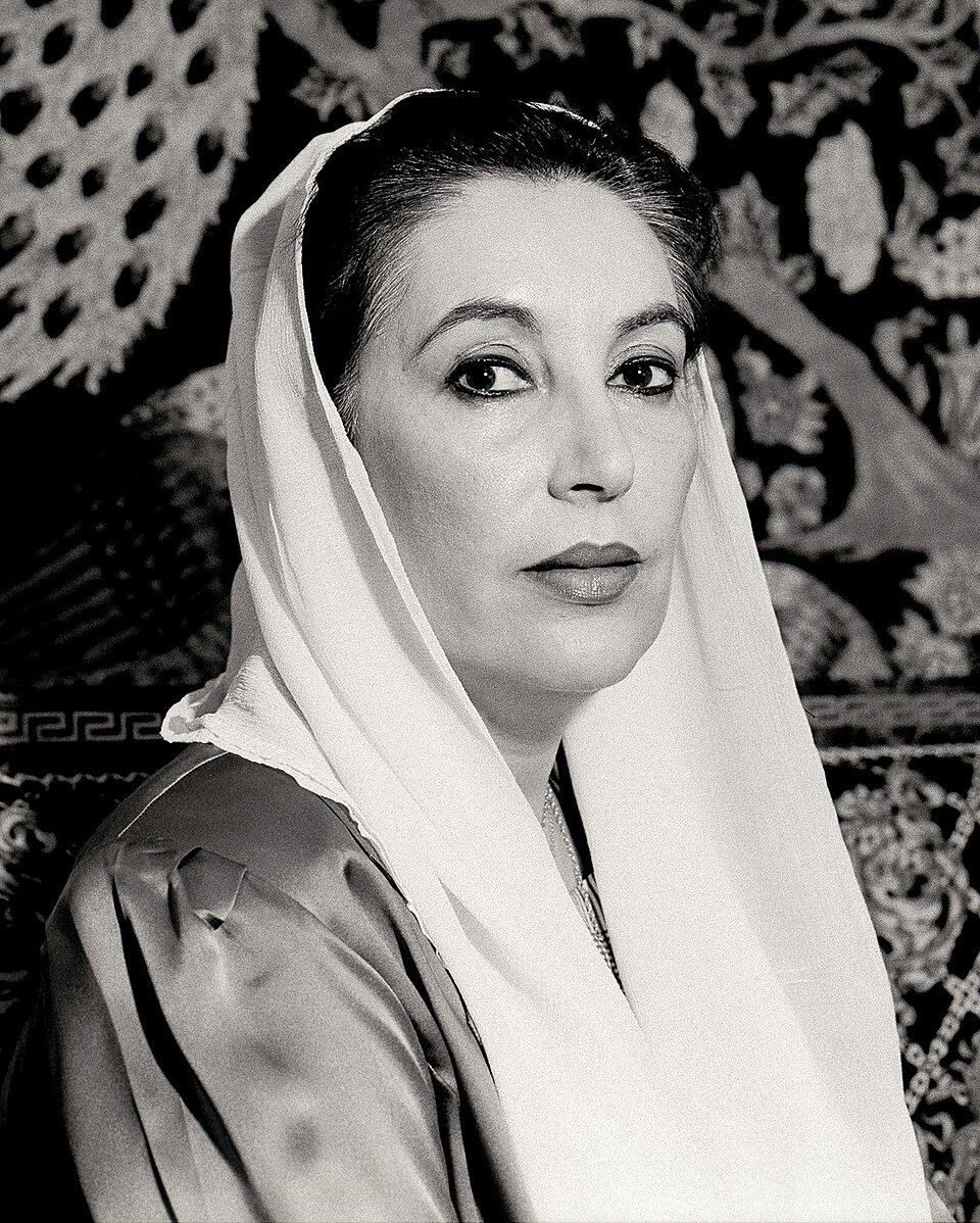 Retrato de Benazir Bhutto