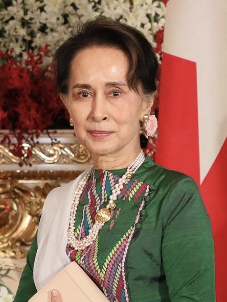 Retrato de Aung San Suu Kyi