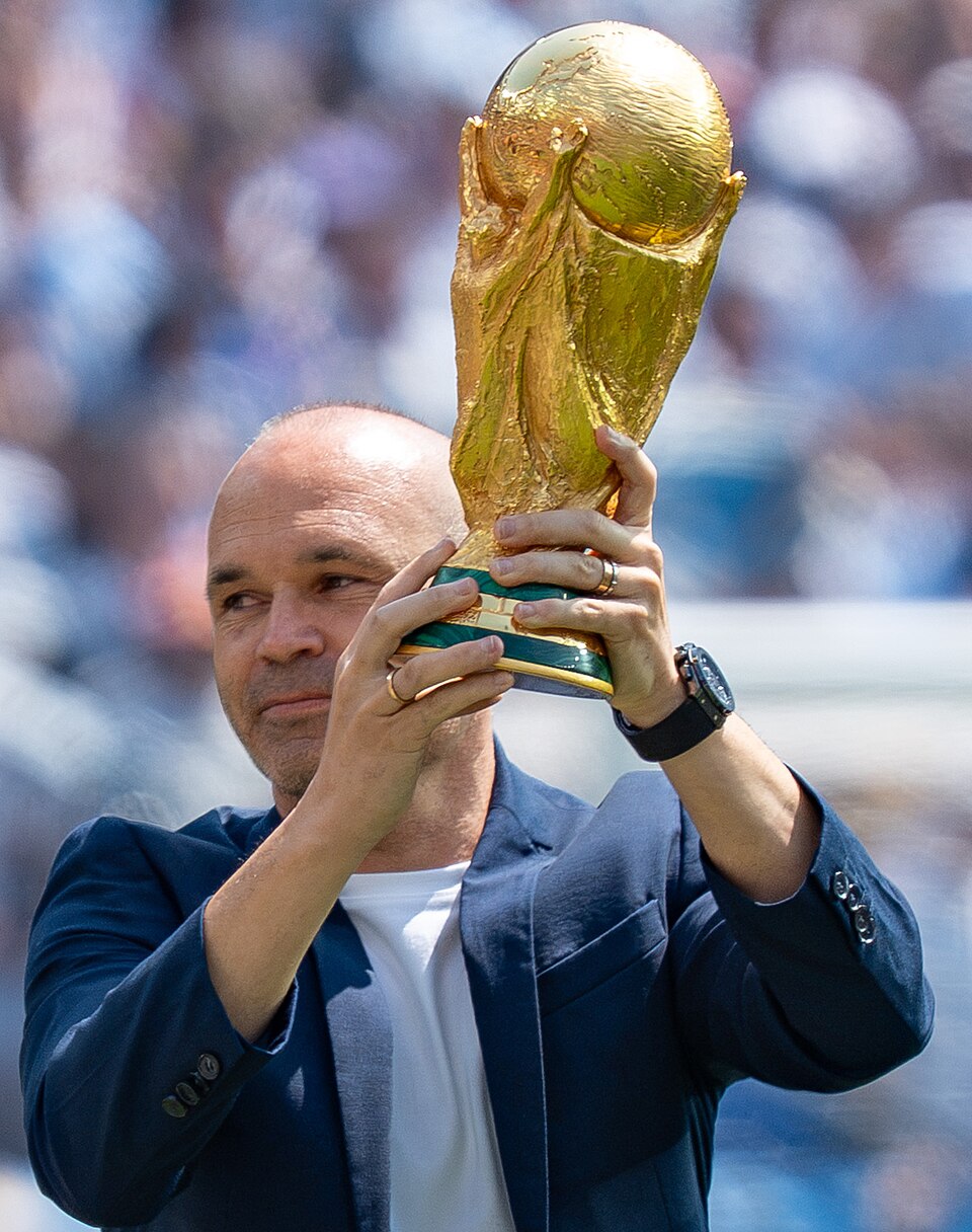 Retrato de Andrés Iniesta