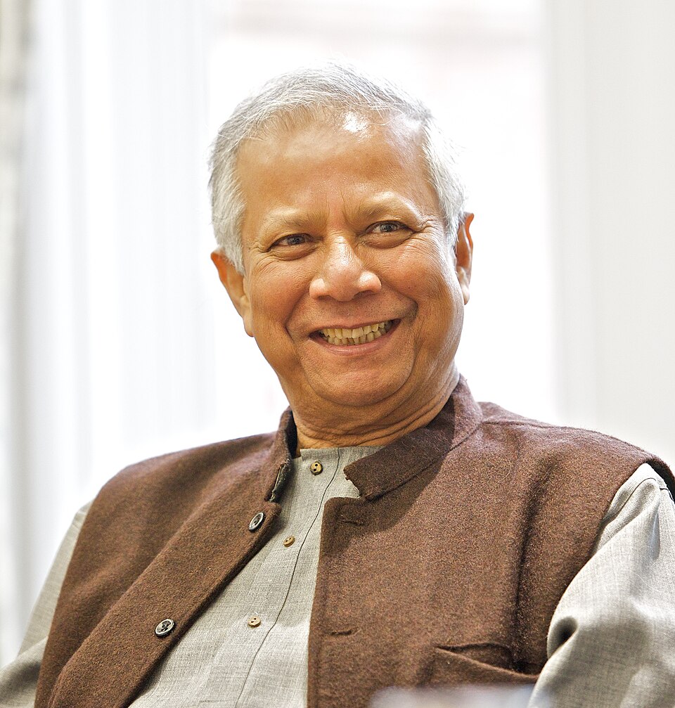 Retrato de Muhammad Yunus