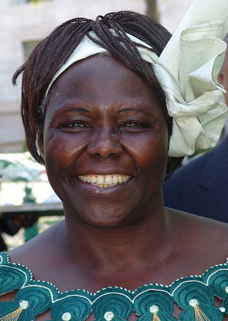 Retrato de Wangari Maathai