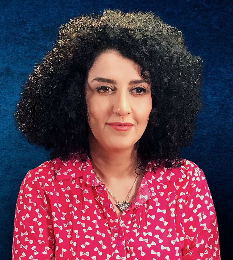 Retrato de Narges Mohammadi