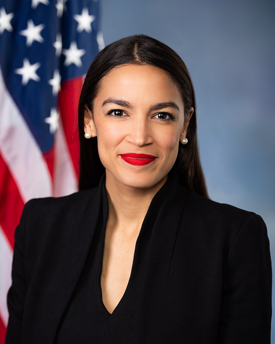 Retrato de Alexandria Ocasio-Cortez