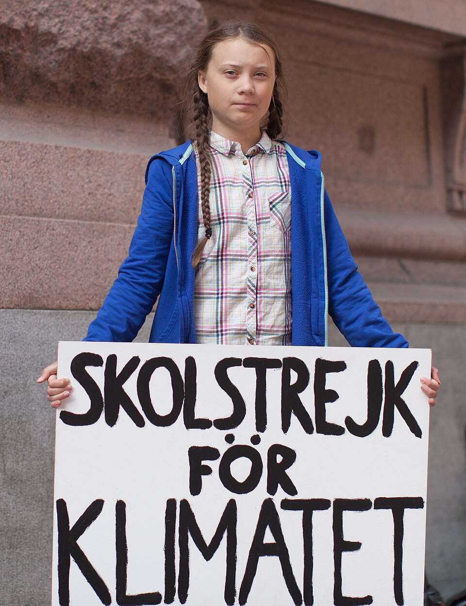 Retrato de Greta Thunberg