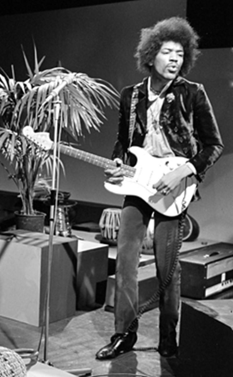 Retrato de Jimi Hendrix