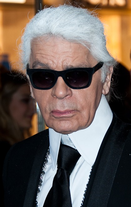 Retrato de Karl Lagerfeld