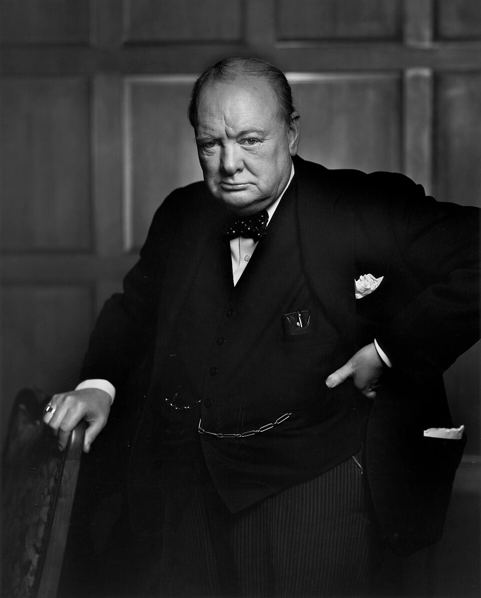 Retrato de Winston Churchill