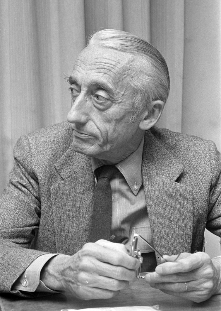 Retrato de Jacques Cousteau